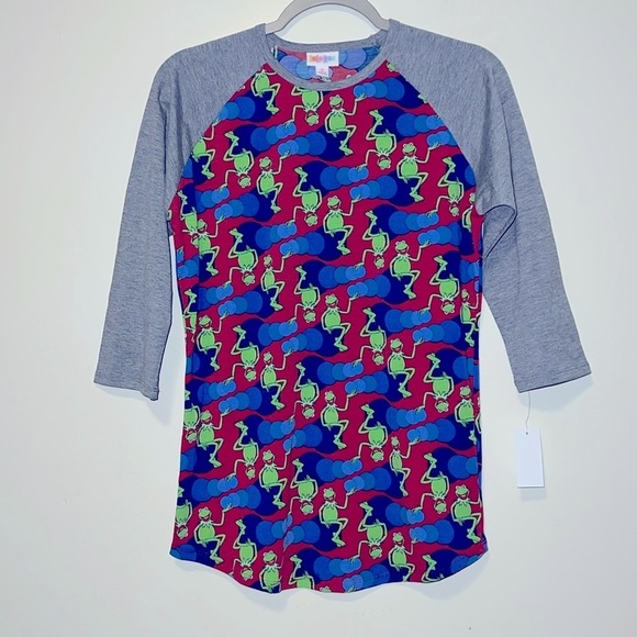 NEW Disney Kermit the Frog sesame street LuLaRoe Randy Shirt Size Small - Picture 1 of 5